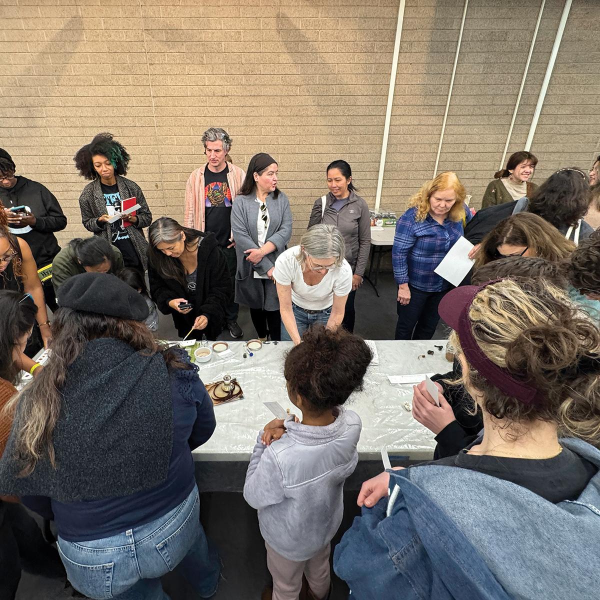 World Without End: The George Washington Carver Project talk and demonstration at the California African American Museum, Los Angeles.